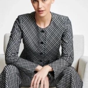 Spanx Ponte Lady Jacket in Jacquard in Classic Black Plaid